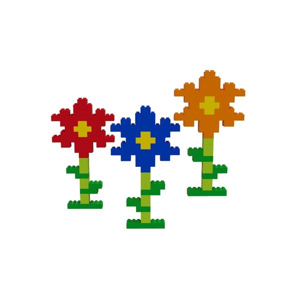 Комплект строителни блокчета за писта с топчета Rainbow, 120 бр. - Hubelino-image-2