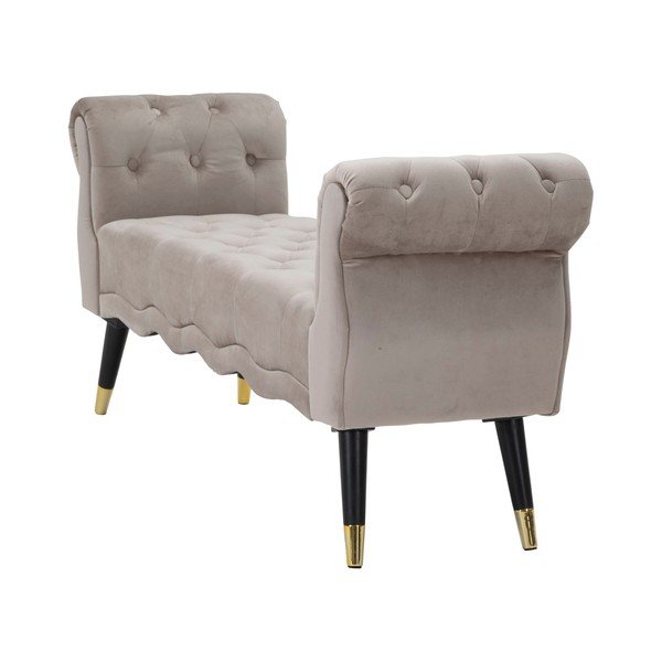 Кафяво-сива кадифена пейка Paris – Mauro Ferretti-image-4