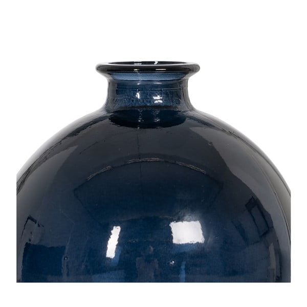 Тъмносиня ръчно изработена ваза (височина 18 cm) – Ixia-image-2