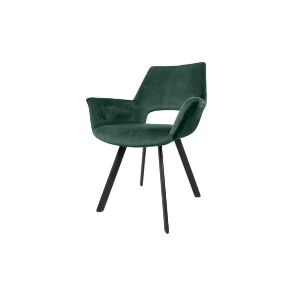 Тъмнозелено кадифено кресло Seattle - HSM collection