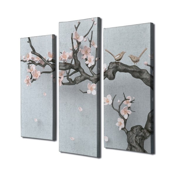 Картини в комплект от 3 бр. Sakura - Wallity