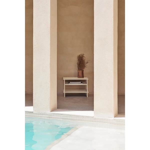 Кремаво нощно шкафче с рафтове Inari – Teulat-image-1