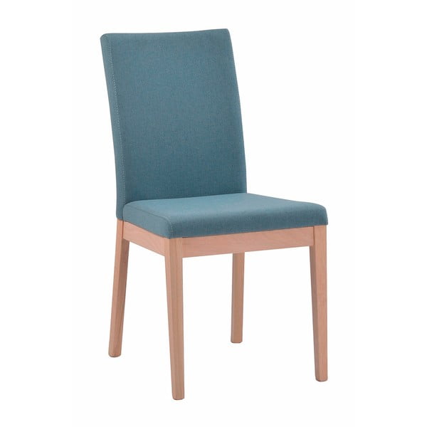 Modrá dubová židle Folke Mothman