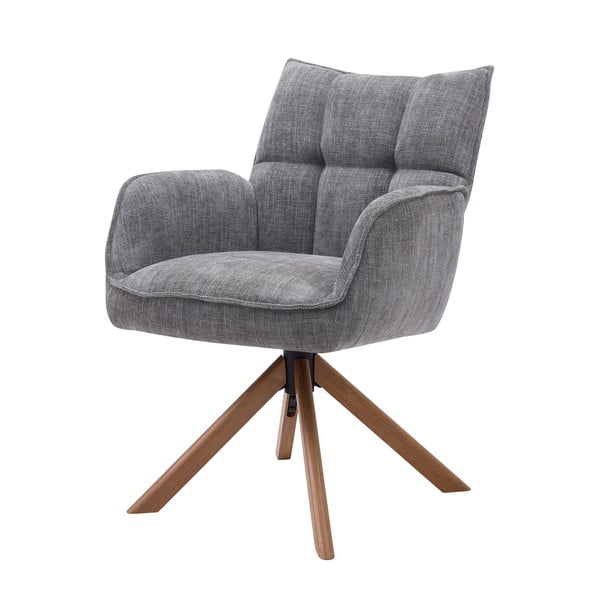 Сиви тапицирани трапезни столове в комплект 2 бр. Marilla – Unique Furniture