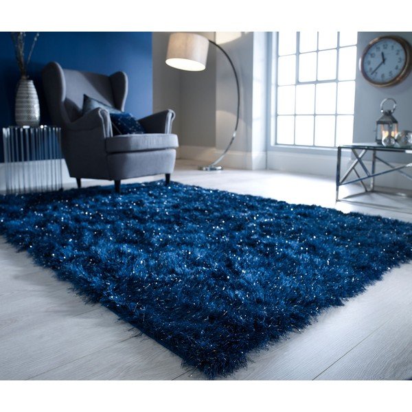 Син килим Dazzle, 60 x 110 cm - Flair Rugs-image-4