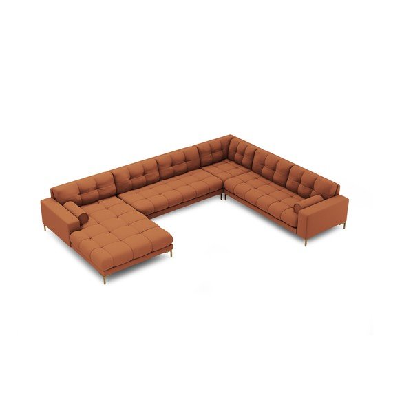 Ъглов диван в тухлен цвят (десен ъгъл) Bali – Cosmopolitan Design-image-4