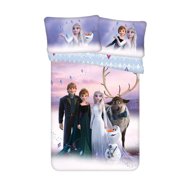 Памучно детско спално бельо за детско креватче 100x135 cm Frozen 2 – Jerry Fabrics