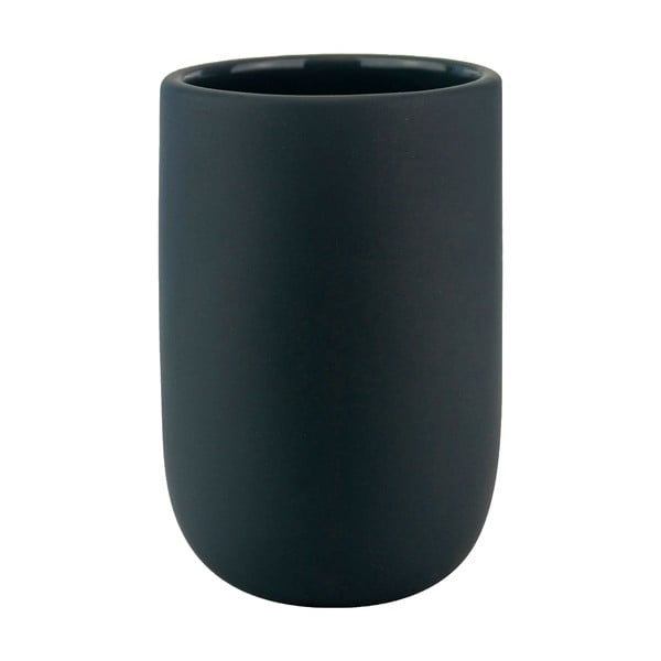 Антрацитна керамична чаша за четки за зъби Lotus – Mette Ditmer Denmark