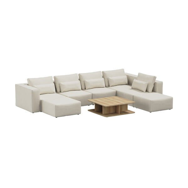 Кремав ъглов диван (променлив) Riposo Ottimo – Sit Sit