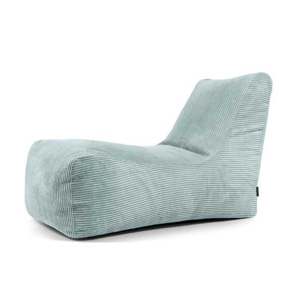 Пуф от рипсено кадифе в цвят мента Lounge – SLOWDOWN