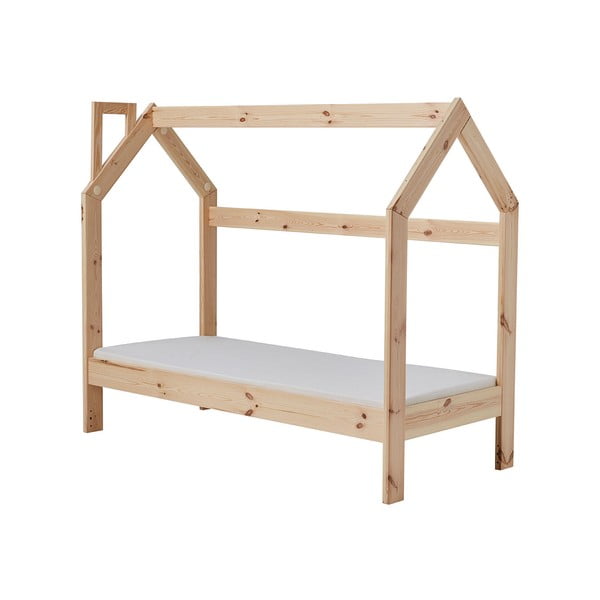 Детско дървено легло за къща , 160 x 70 cm House - Pinio