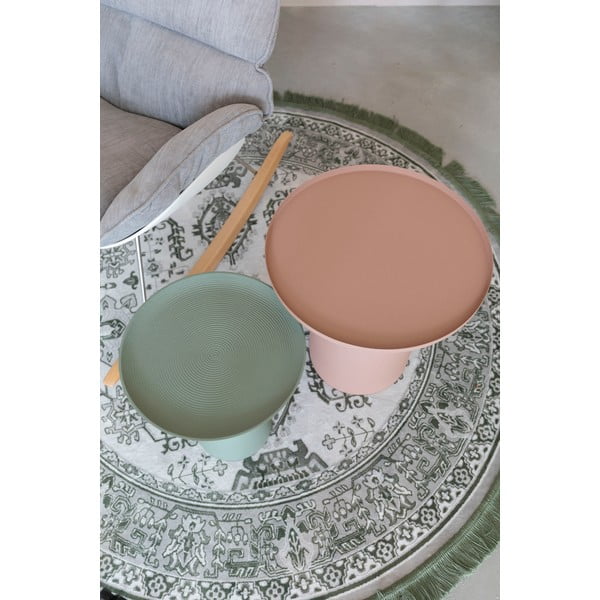 Метална кръгла странична масичка ø 39,5 cm Ringar – White Label-image-2