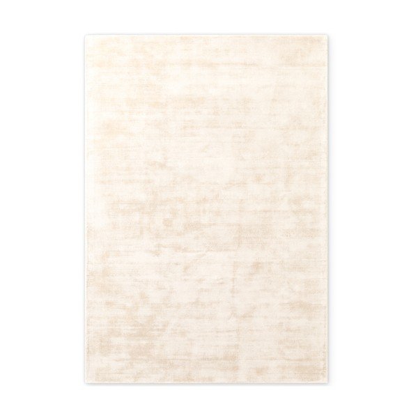 Ръчно изработен килим от вискоза в цвят слонова кост 80x150 cm Noemi – Vikosa