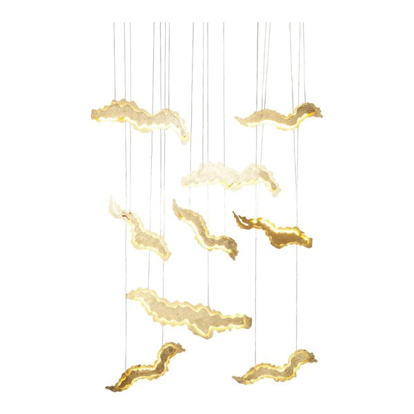 Stropní svítidlo ve zlaté barvě Kare Design Float