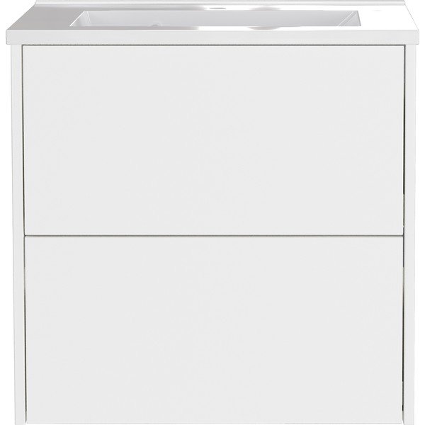 Бял матов стенен шкаф за мивка 61x61 cm Bodera – Germania-image-2
