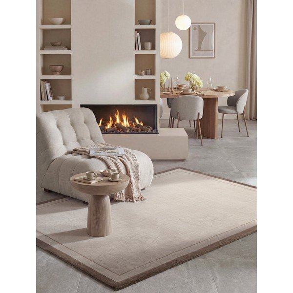 Кафяв/кремав килим със смес от вълна 120x170 cm Niko – Villeroy&Boch-image-4