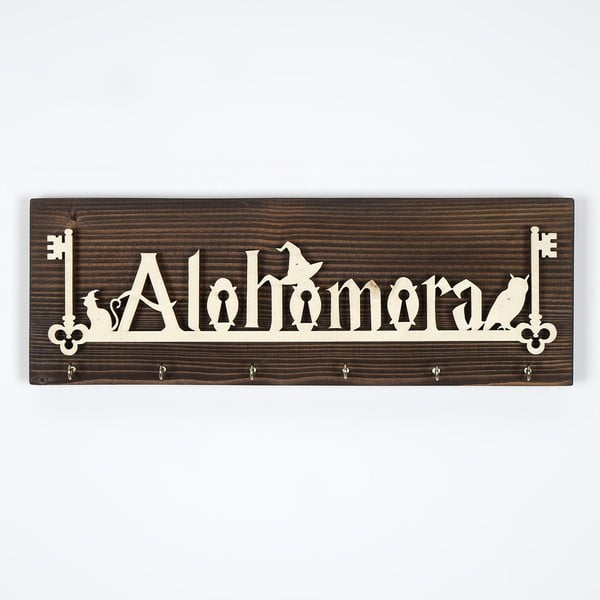 Дървена стойка за ключове, монтирана на стената - Wallity-image-1