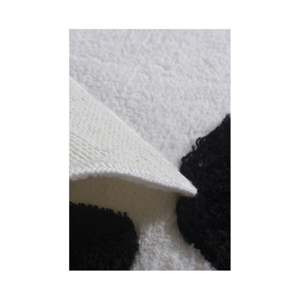Черно-бяла постелка за баня Crasso Panda, 100 x 60 cm - Foutastic-image-2