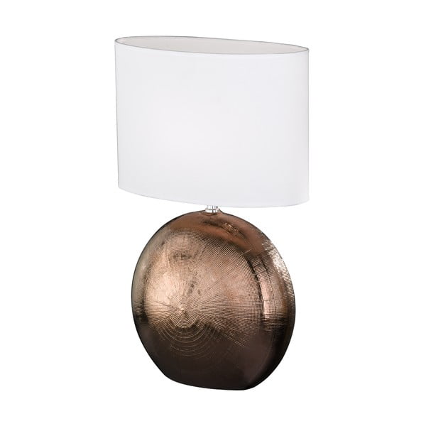 Бяло-кафява настолна лампа, височина 53 cm Foro - Fischer & Honsel