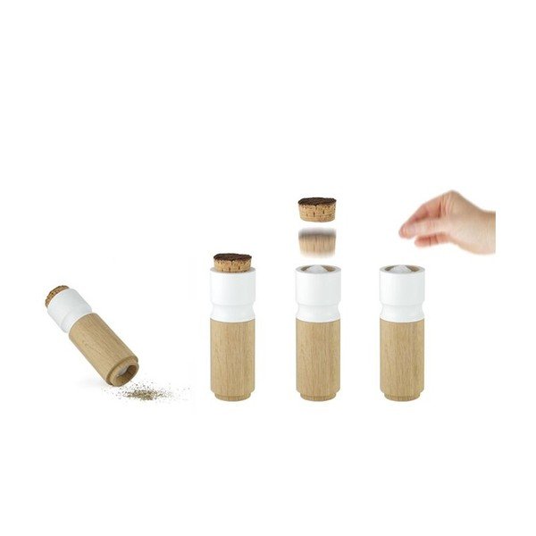 Комплект дъбови мелнички за пипер и слама Pinch&Grind Pinch & Grind - Wireworks-image-1