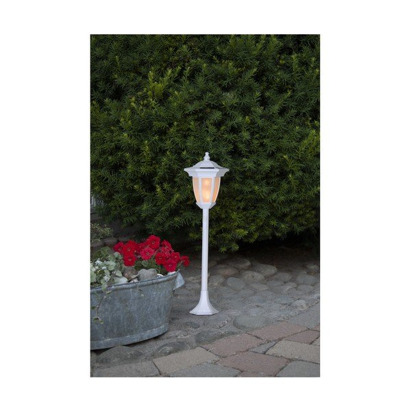 Бяло външно слънчево LED осветително тяло Flame - Star Trading-image-3