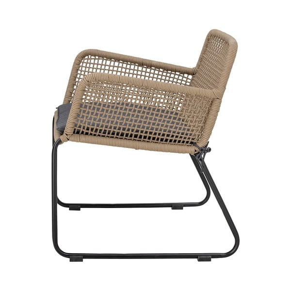 Градински фотьойл в сиво и бежово Mundo – Bloomingville-image-2