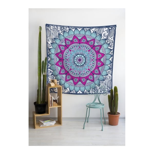 Гоблен 140x140 cm Blue Dreamcatcher – Really Nice Things-image-1