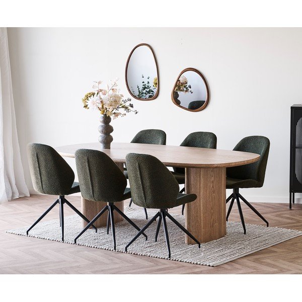 Трапезна маса от декор от ясен 110x210 cm Serra – House Nordic-image-3