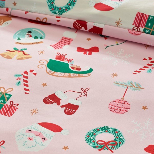 Единично  спално бельо 135x200 cm Christmas Happy Holidays – Catherine Lansfield-image-4