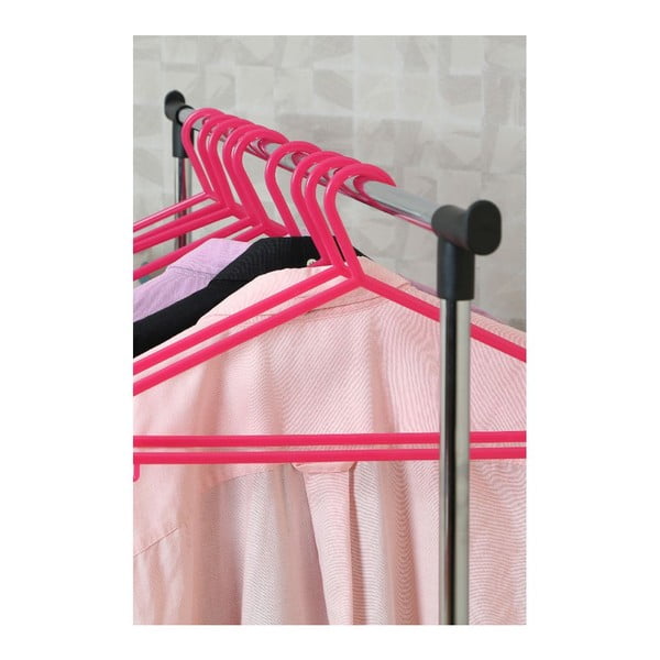 Метална телескопична стойка за дрехи на колелца в сребрист цвят – Premier Housewares-image-2