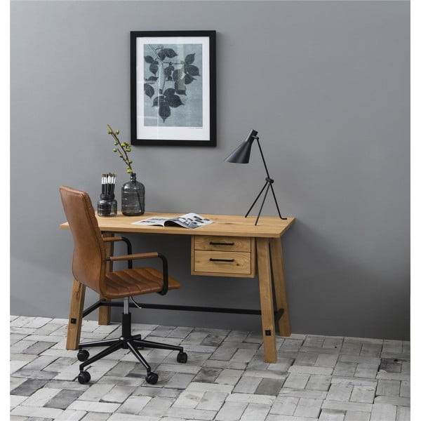 Кафяв офис стол Winslow - Actona-image-1