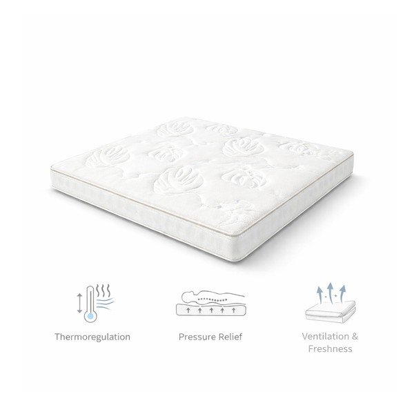 Средно твърд терморегулиращ матрак с пружини 160x200 cm Memory Luna – Bonami Selection-image-3