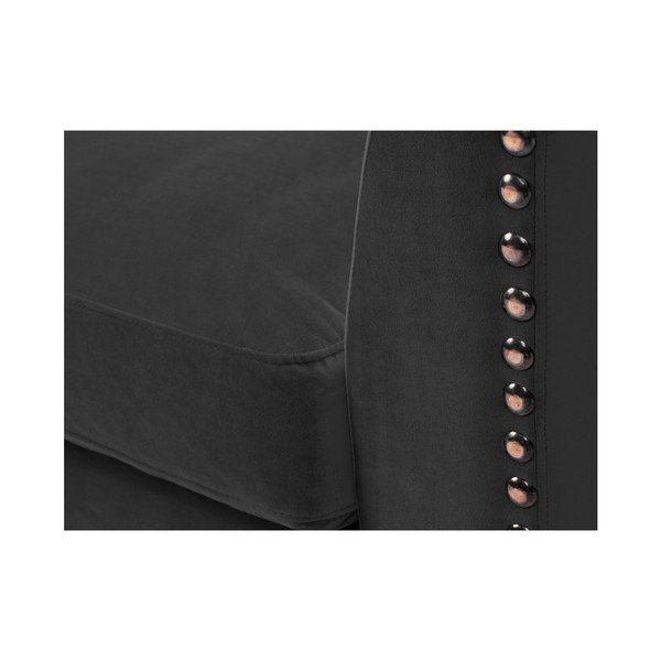 Tmavě šedá dvoumístná pohovka THE CLASSIC LIVING Pierre-image-4