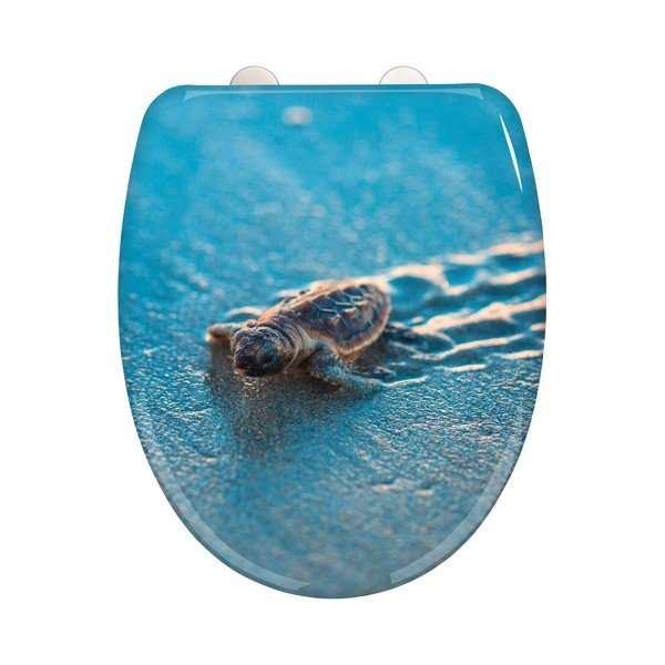 Тоалетна седалка с автоматично затваряне 37,5 x 41,5 cm Caretta - Wenko-image-2