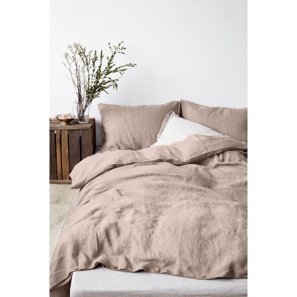 Светлокафява ленена калъфка за възглавница , 70 x 90 cm - Linen Tales-image-1