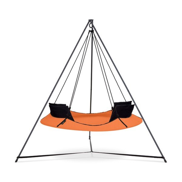 Оранжева градинска люлка със стойка - Hangout Pod-image-1