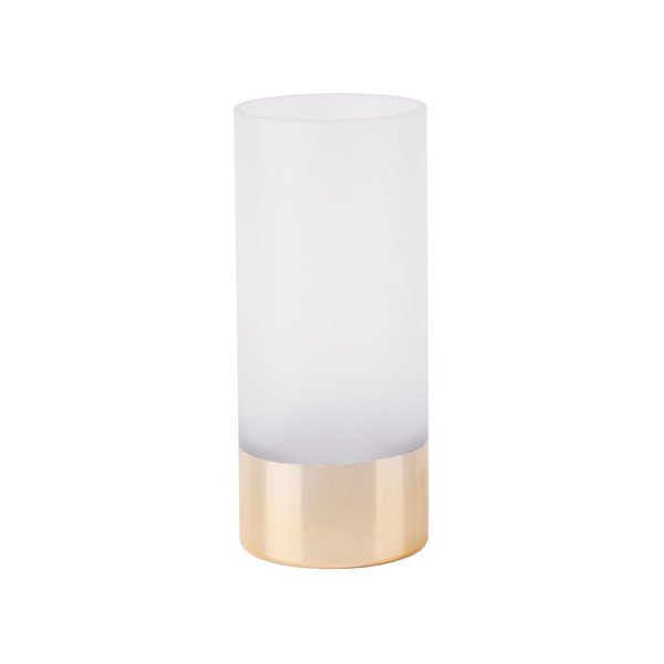 Bílo-zlatá váza PT LIVING, výška 18,5 cm
