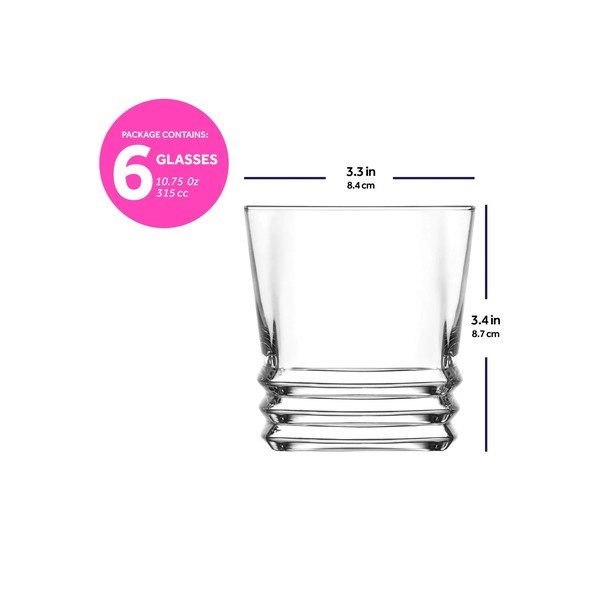 Стъклени чаши в комплект 6 бр. за уиски 315 ml – Hermia-image-4