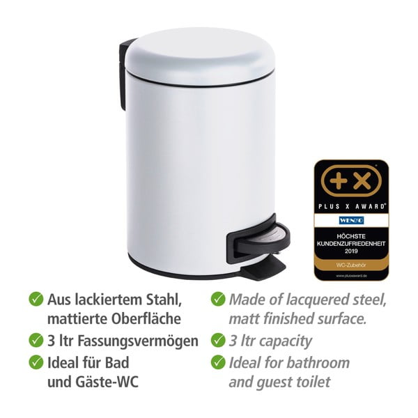 Бяло кошче за отпадъци , 3 л Leman - Wenko-image-3