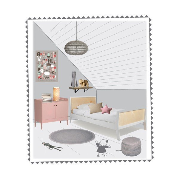 Dětský šedý sedací pufík Nattiot Halo-image-1