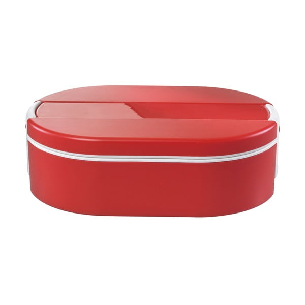 Червена овална термо кутия за обяд , 1,4 л - Enjoy