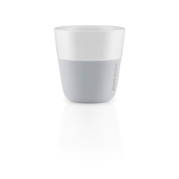 Комплект от 2 сиви и бели мраморни чаши, 80 ml - Eva Solo