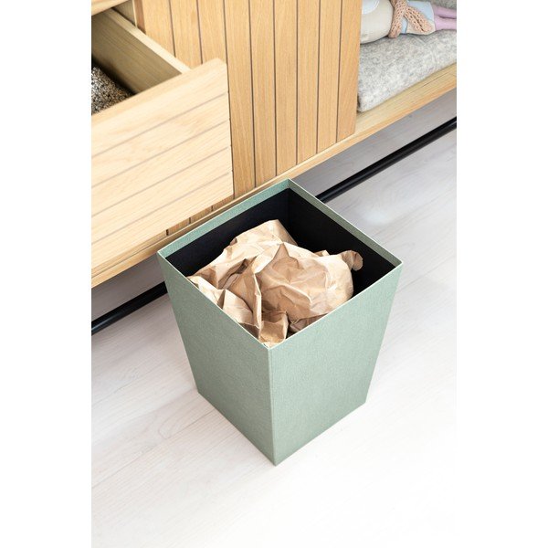 Кошче за боклук тюркоазено Sofia Canvas Paper Laminate – Bigso-image-2