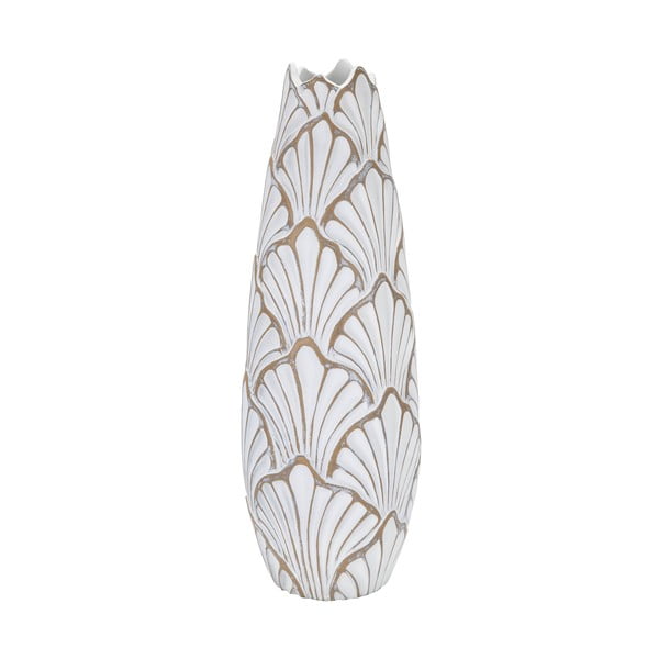 Бяла висока ваза от полирезин 55 cm Panama - Mauro Ferretti