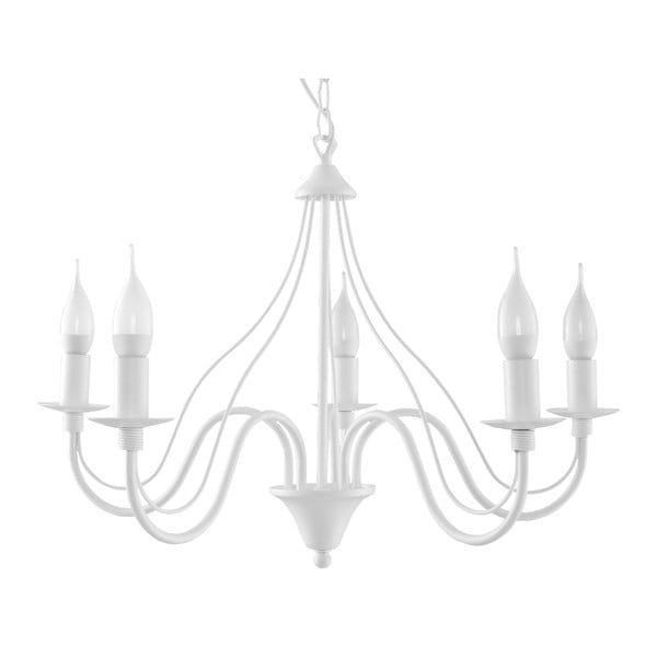 Бяла висяща лампа 5 Fiorano - Nice Lamps