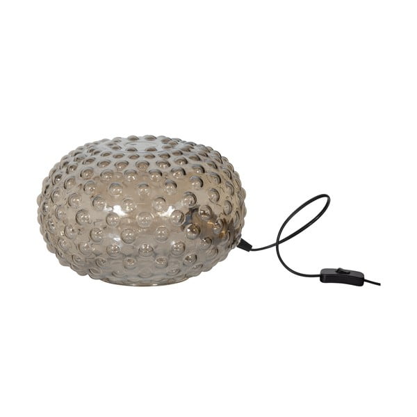 Бежова настолна лампа със стъклен абажур (височина 20 cm) Soap - BePureHome