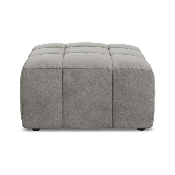 Сива кадифена табуретка Aloha – Makamii