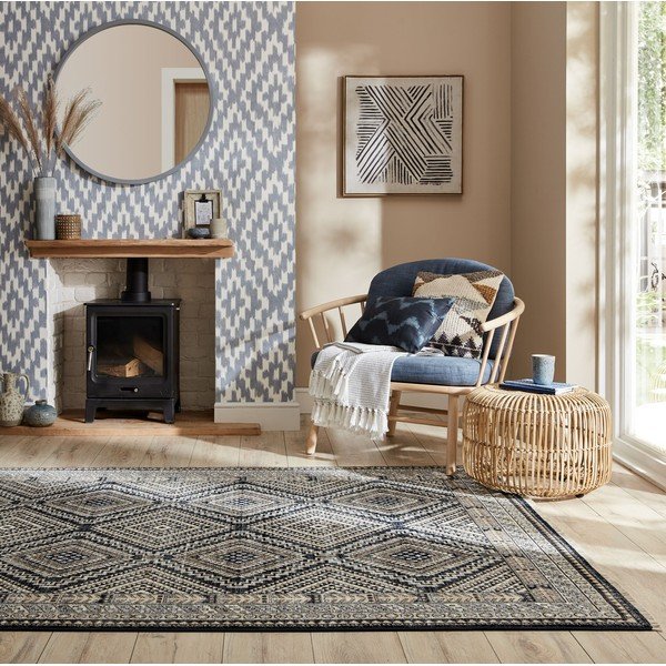 Тъмносин килим 160x234 cm Babylon – Flair Rugs-image-1