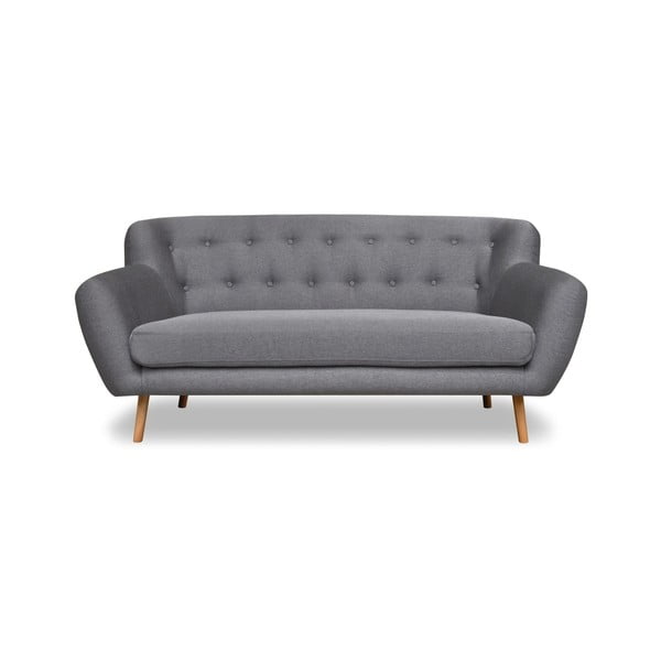 Сив диван с космополитен дизайн , 162 см London - Cosmopolitan Design