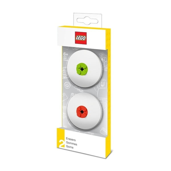 Комплект от 2 гумички със зелени и червени детайли - LEGO®